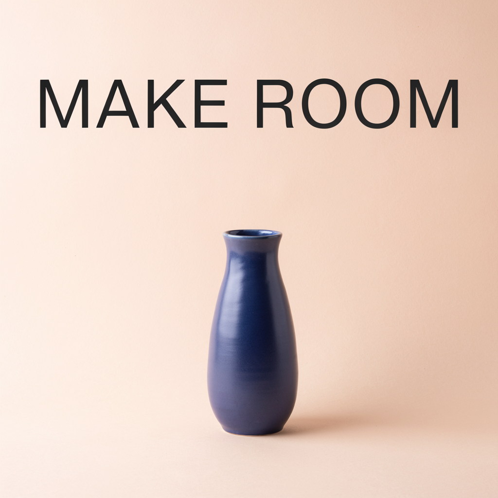 MAKE ROOM ceramics poster generated with Ideogram 4.5